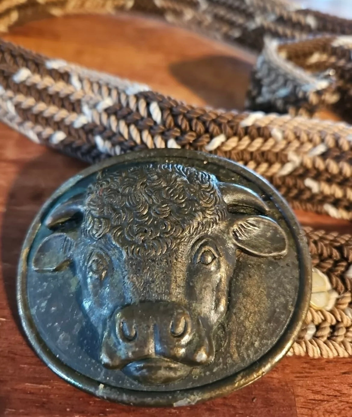 Rare 1975 Malcom Hereford cow belt buckle buy RARE