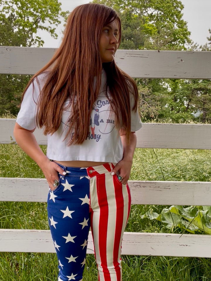 Stars & Stripes Flare Denim