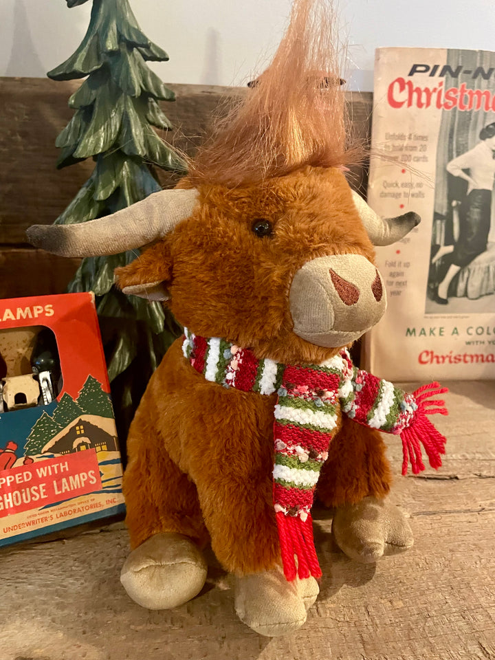 Christmas Highland Cow Plushie