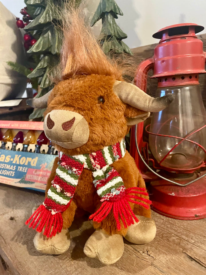 Christmas Highland Cow Plushie