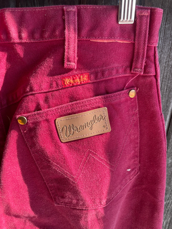 Vintage Wranglers- Burgundy