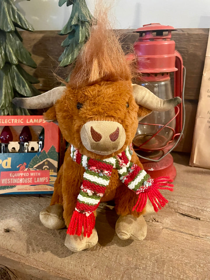 Christmas Highland Cow Plushie