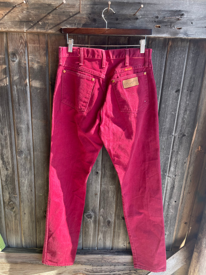 Vintage Wranglers- Burgundy