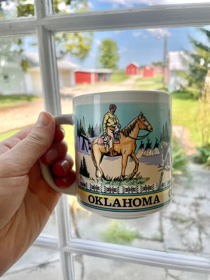 Vintage Oklahoma Souvenir Mug
