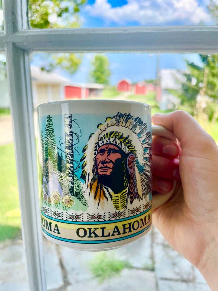 Vintage Oklahoma Souvenir Mug
