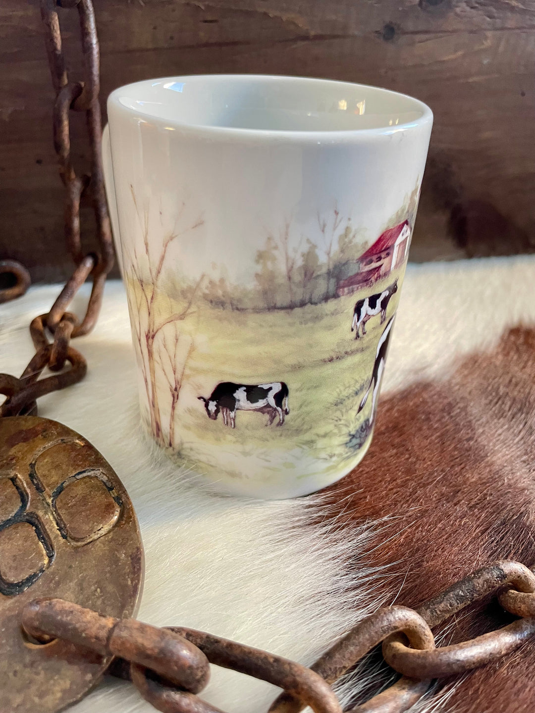 Vintage Cow Mug