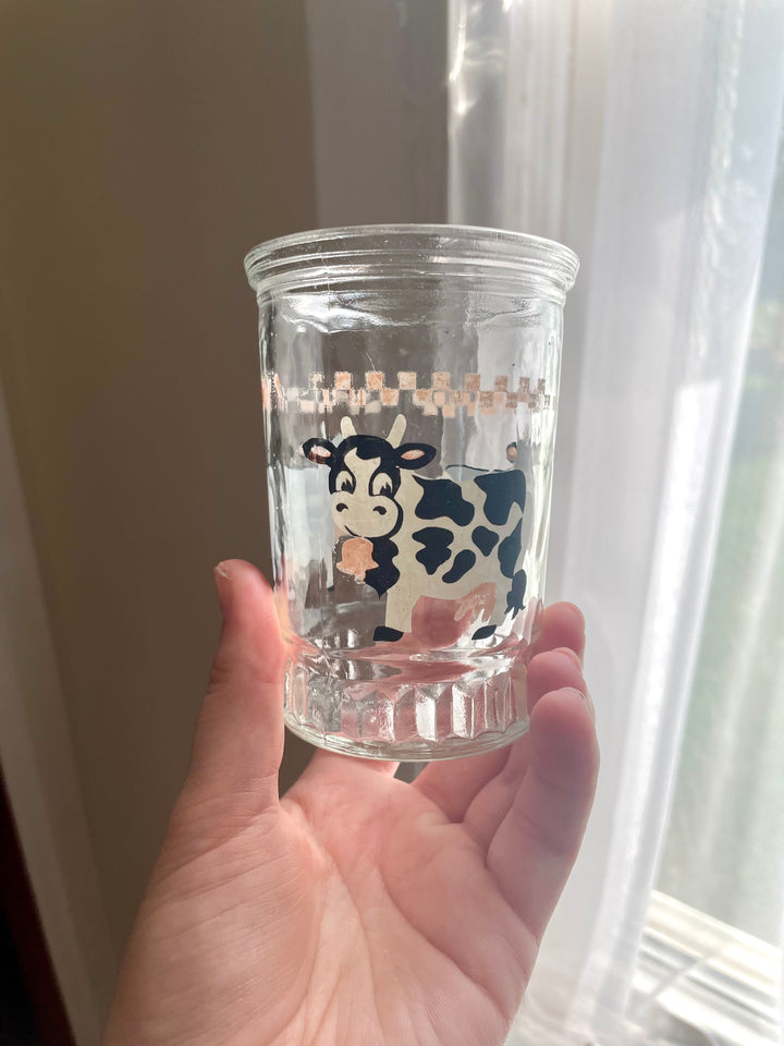Vintage Cow Drinking Glasses- Set of 2
