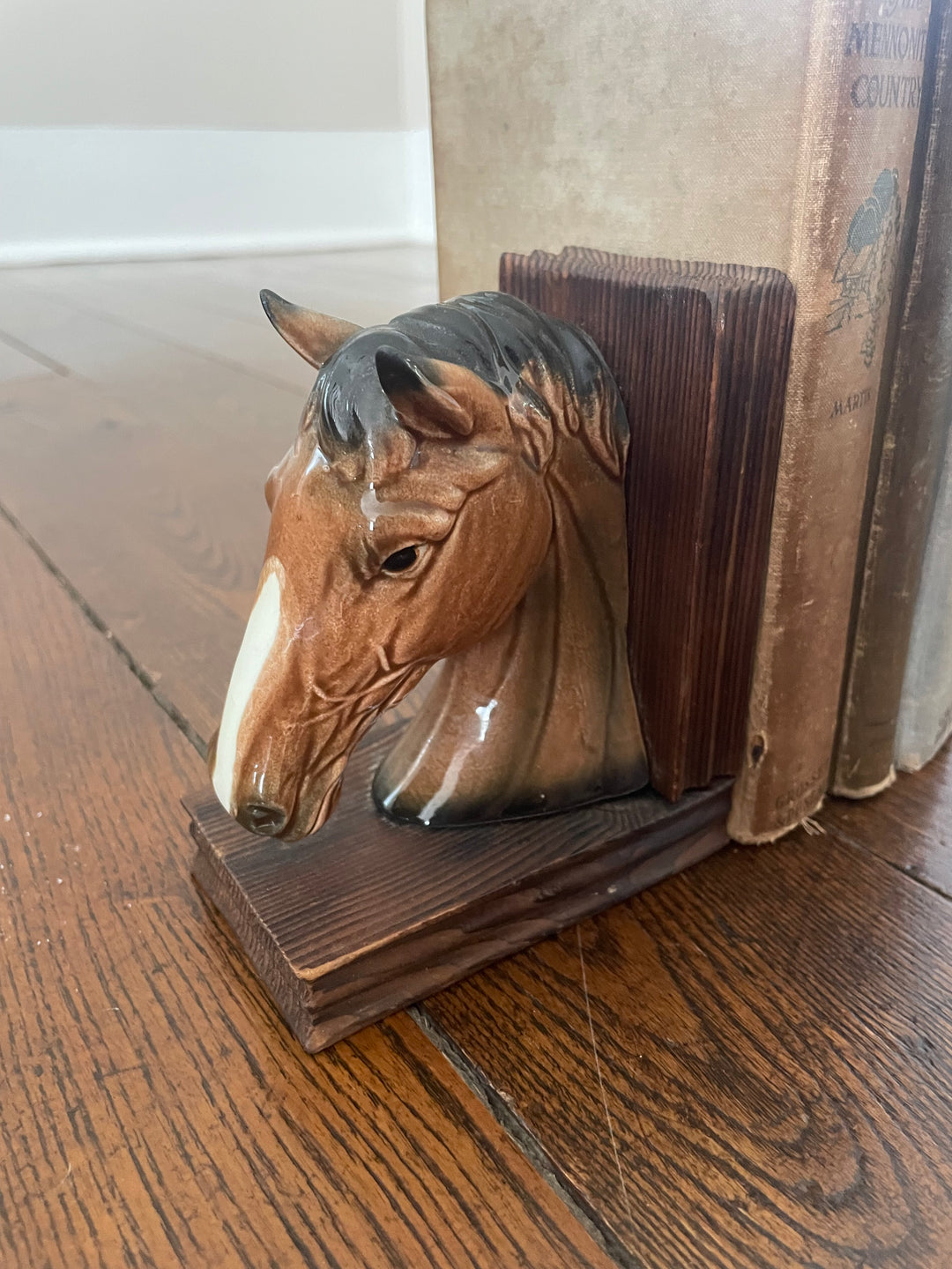 Vintage Horse Head Bookends