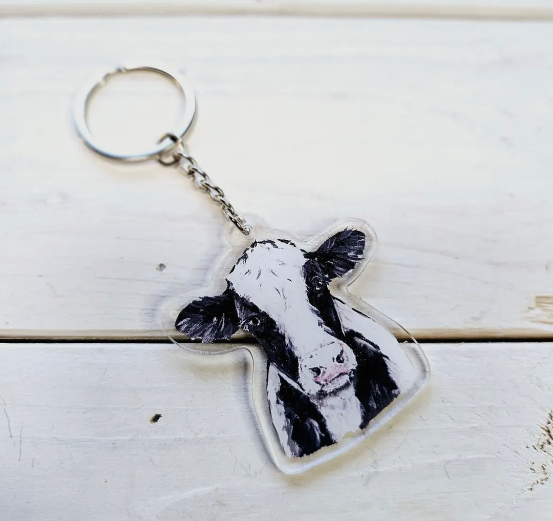 Holstein Keychain