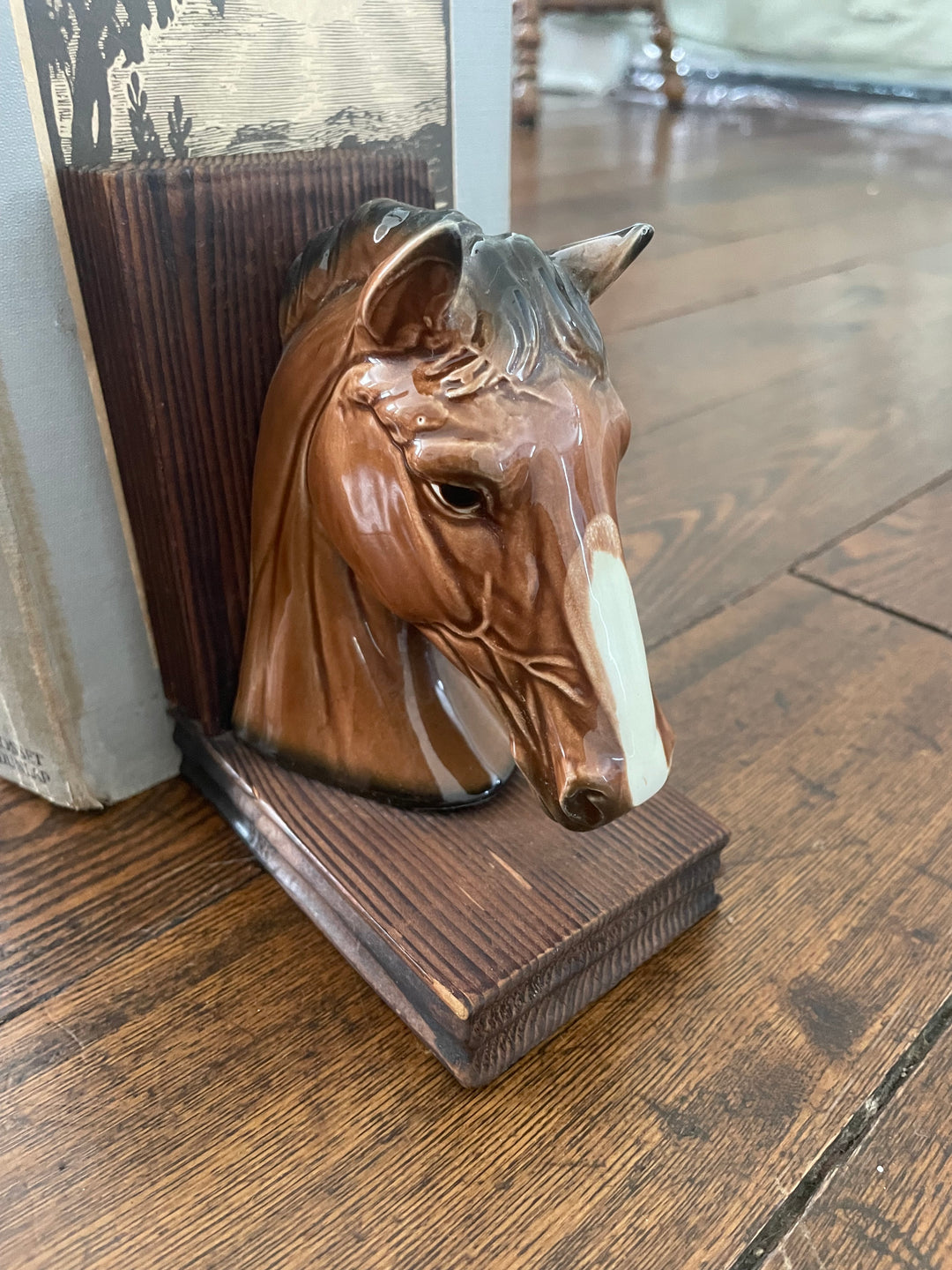Vintage Horse Head Bookends