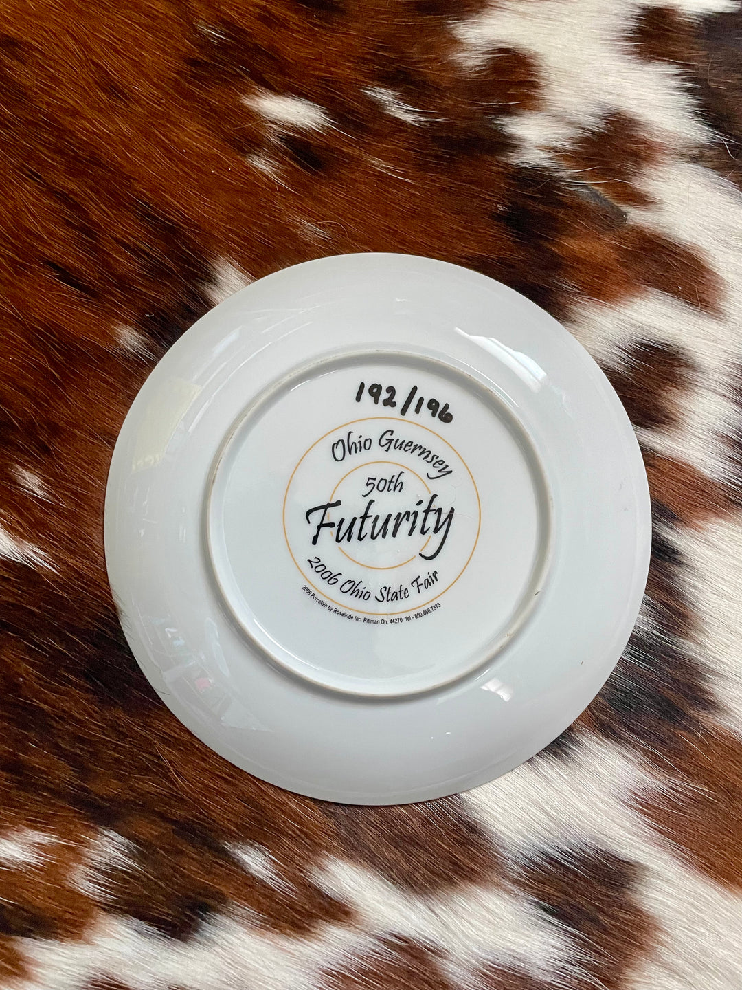 Ohio Guernsey Futurity Collectible Plate – 2006 Ohio State Fair
