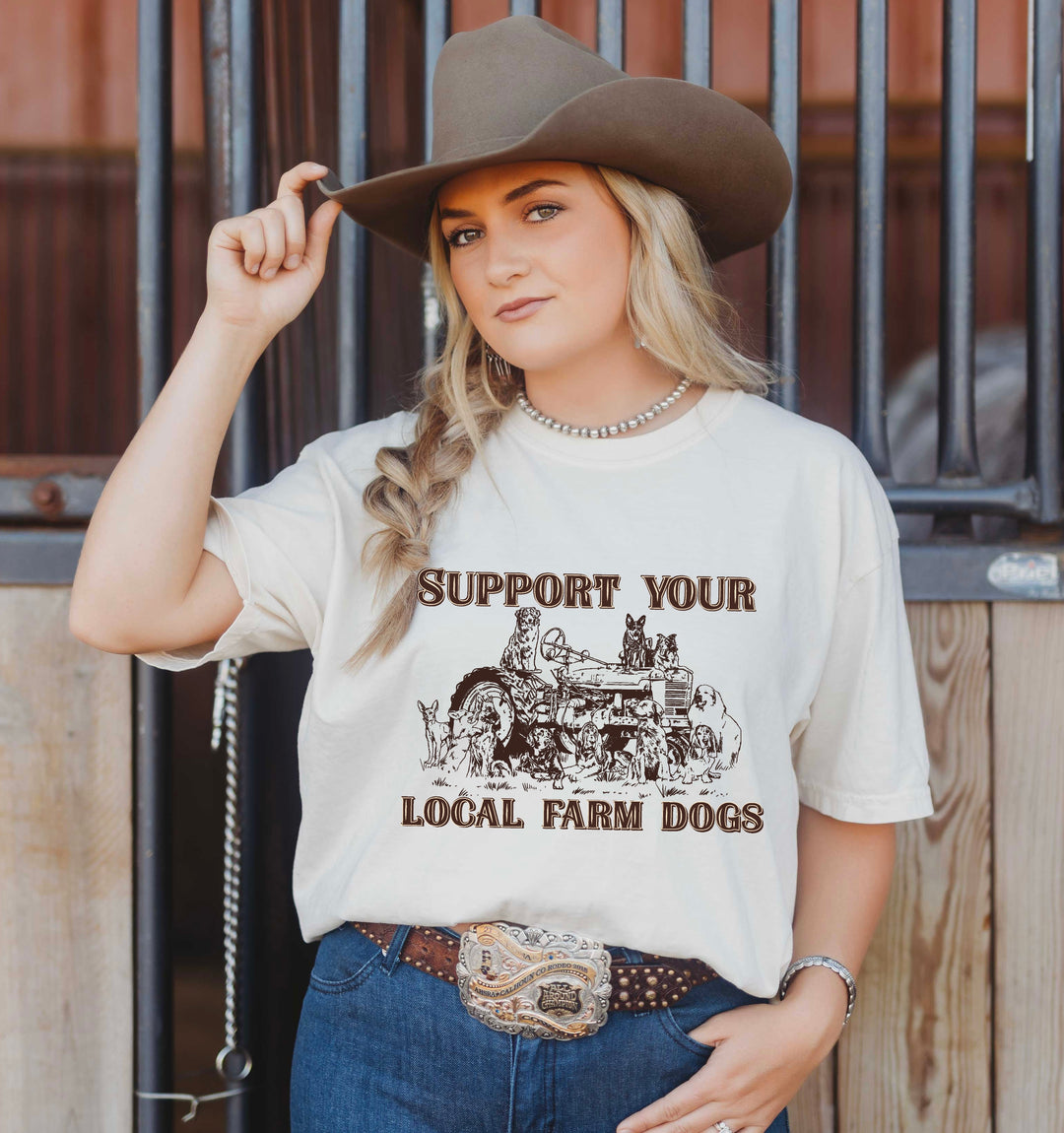 Support Your Local Farm Dogs Tee