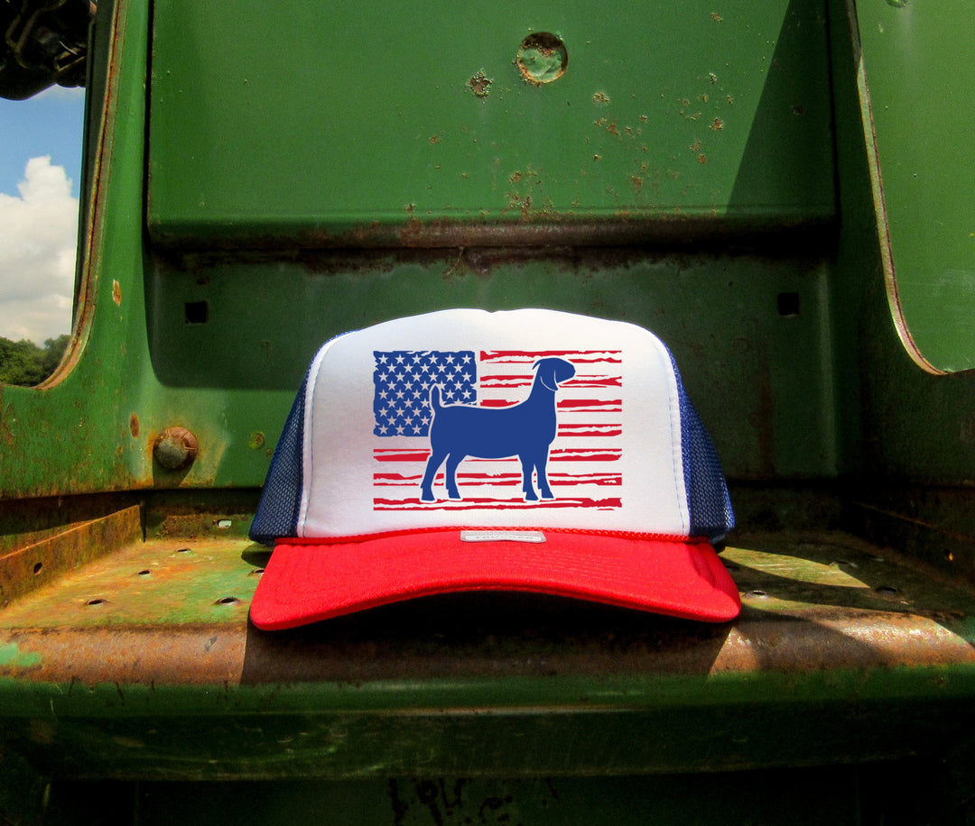American Flag Goat Hat